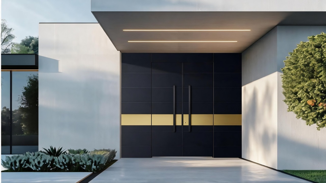 Luxury aluminium entrance project